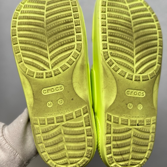 CLASSIC CROCS SANDAL LIME GREEN (DOUBLE STRAP) sz 12 - Picture 6 of 6